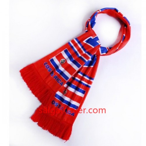 Costa Rica VM 2018 Halstørklæde Rød Costa Rica VM 2018 Halstørklæde Rød